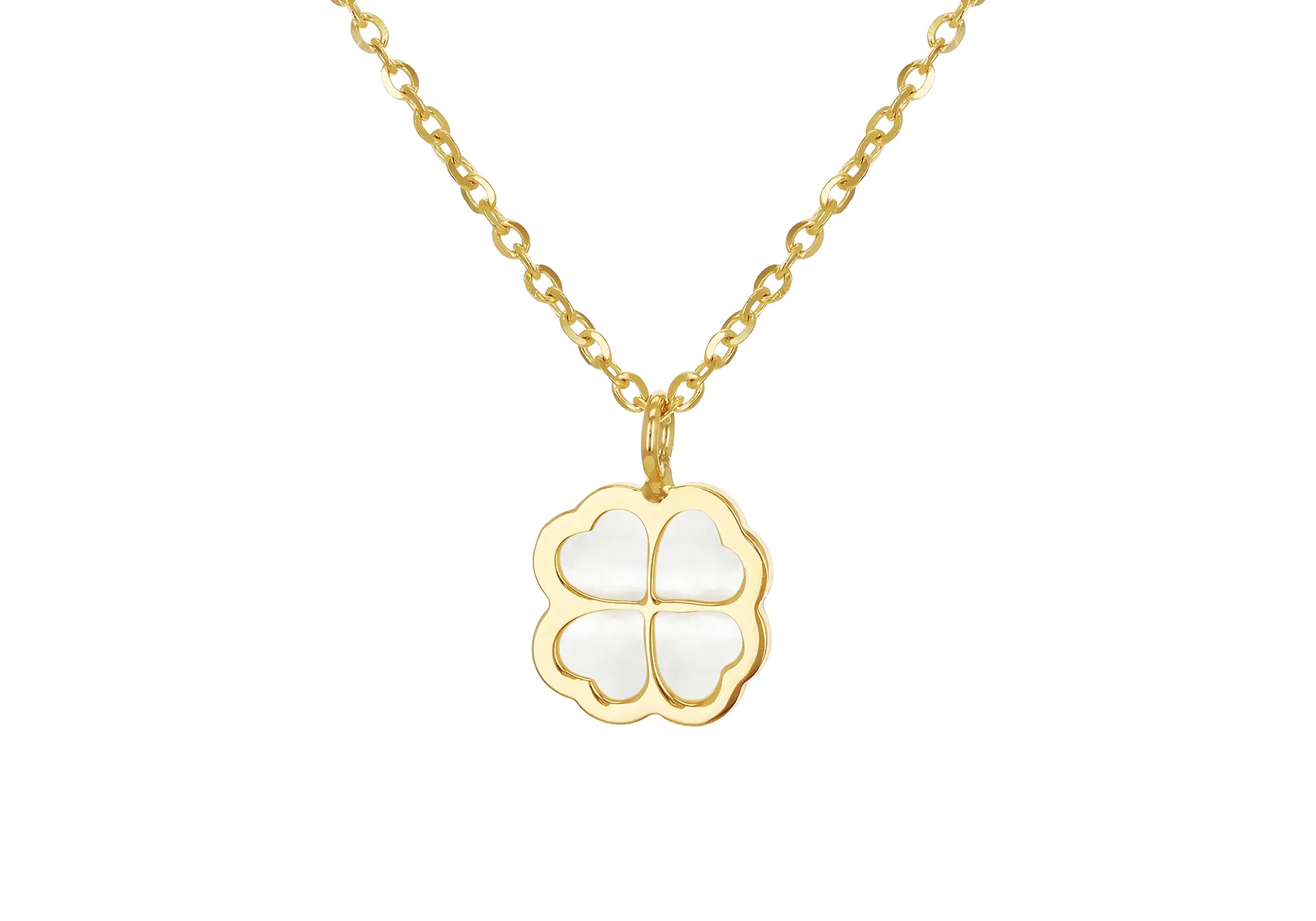 9ct Mother Of Pearl Petal Adjustable Necklace 18500