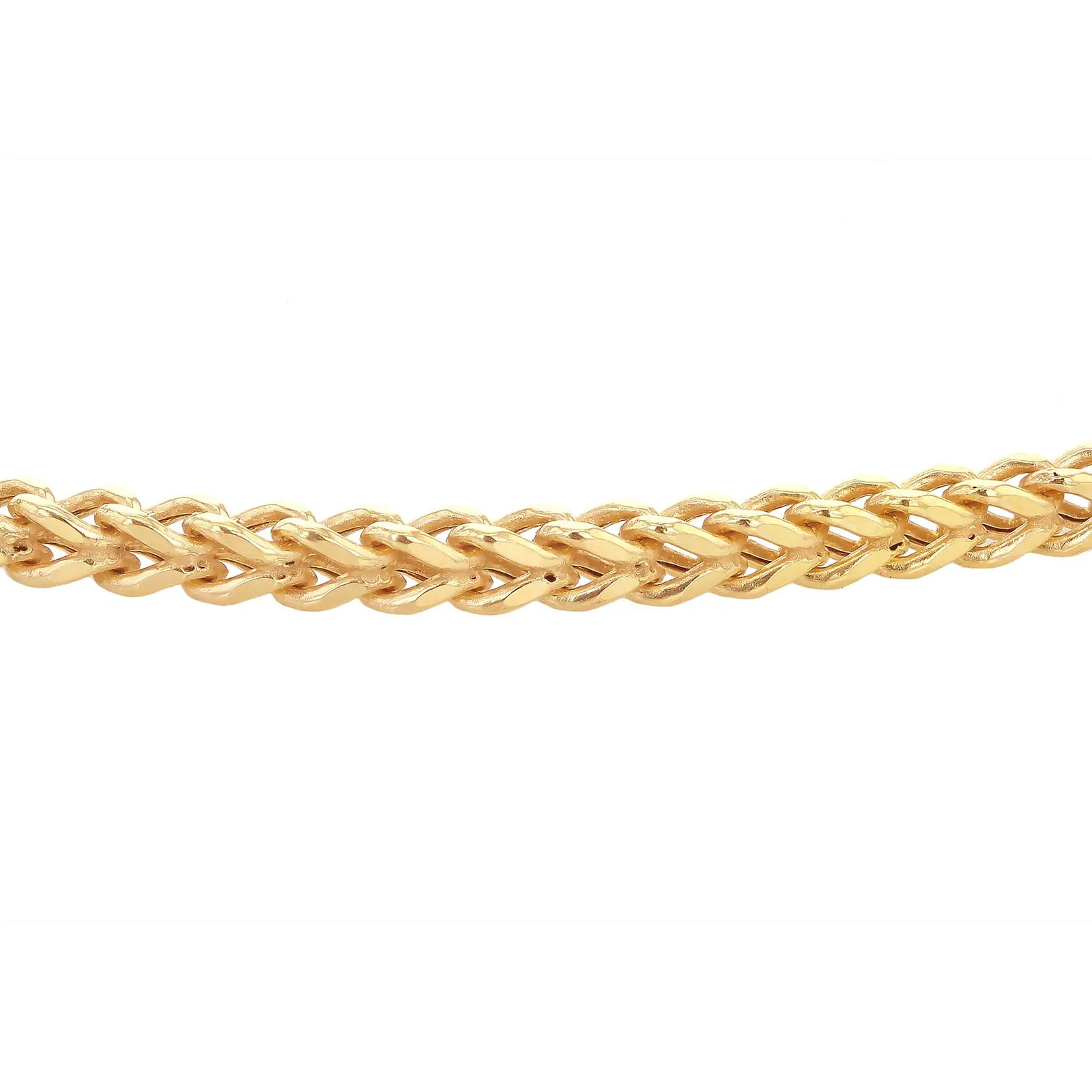 9ct Yellow Gold 2.8mm Square Spiga Chain 20'