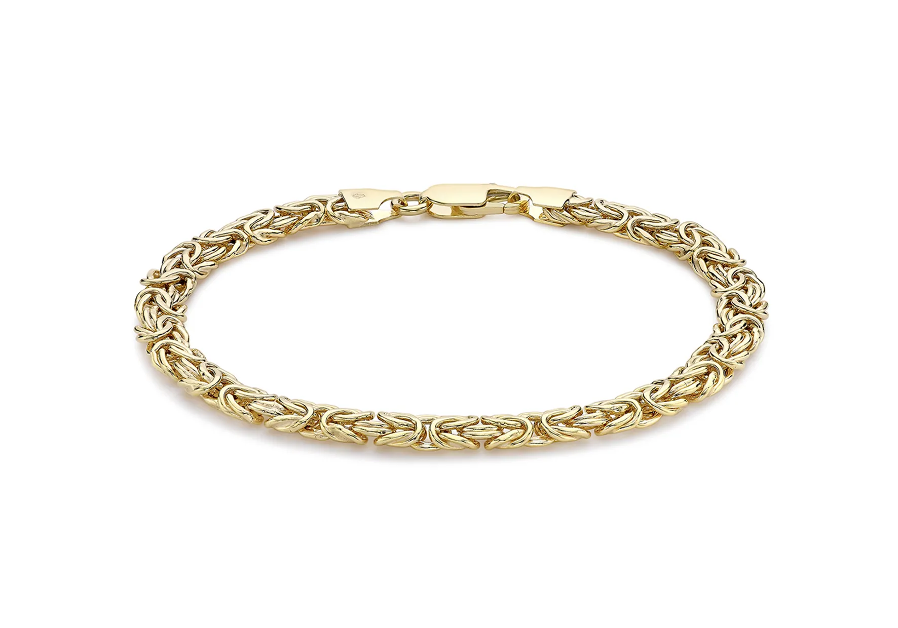 9ct Yellow Gold 6mm Byzantine Chain Bracelet 14905