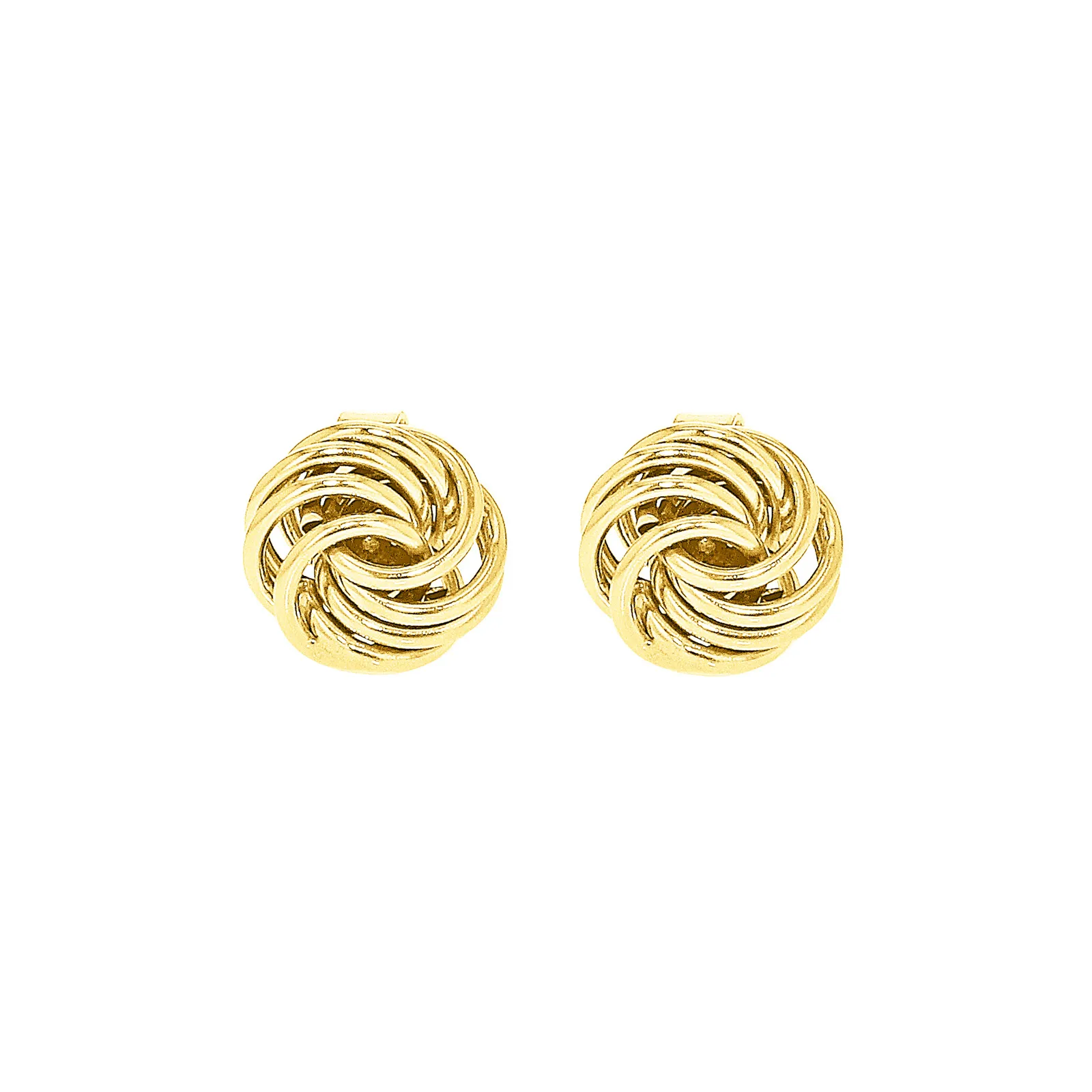 9ct Yellow Gold Knot Earrings