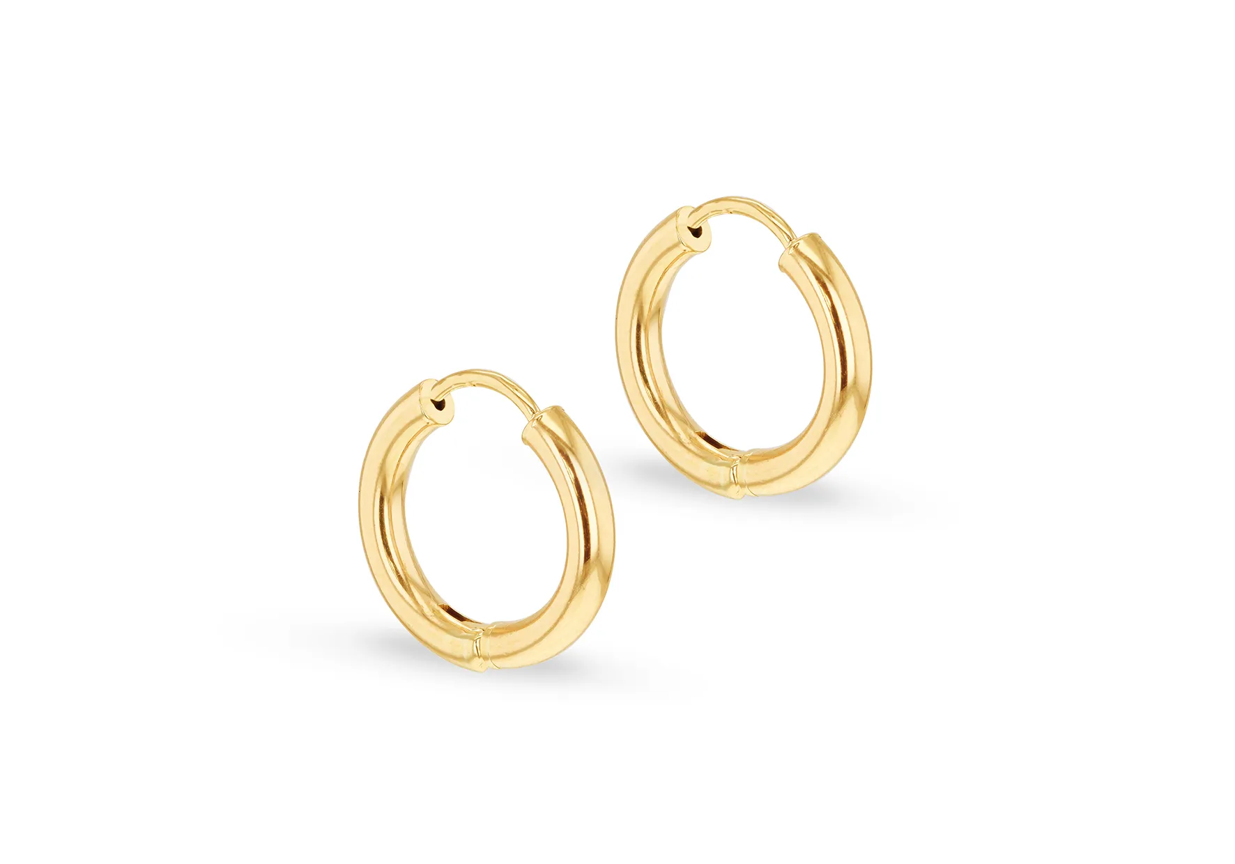 9ct Yellow Gold 15mm Creole Earring 20389