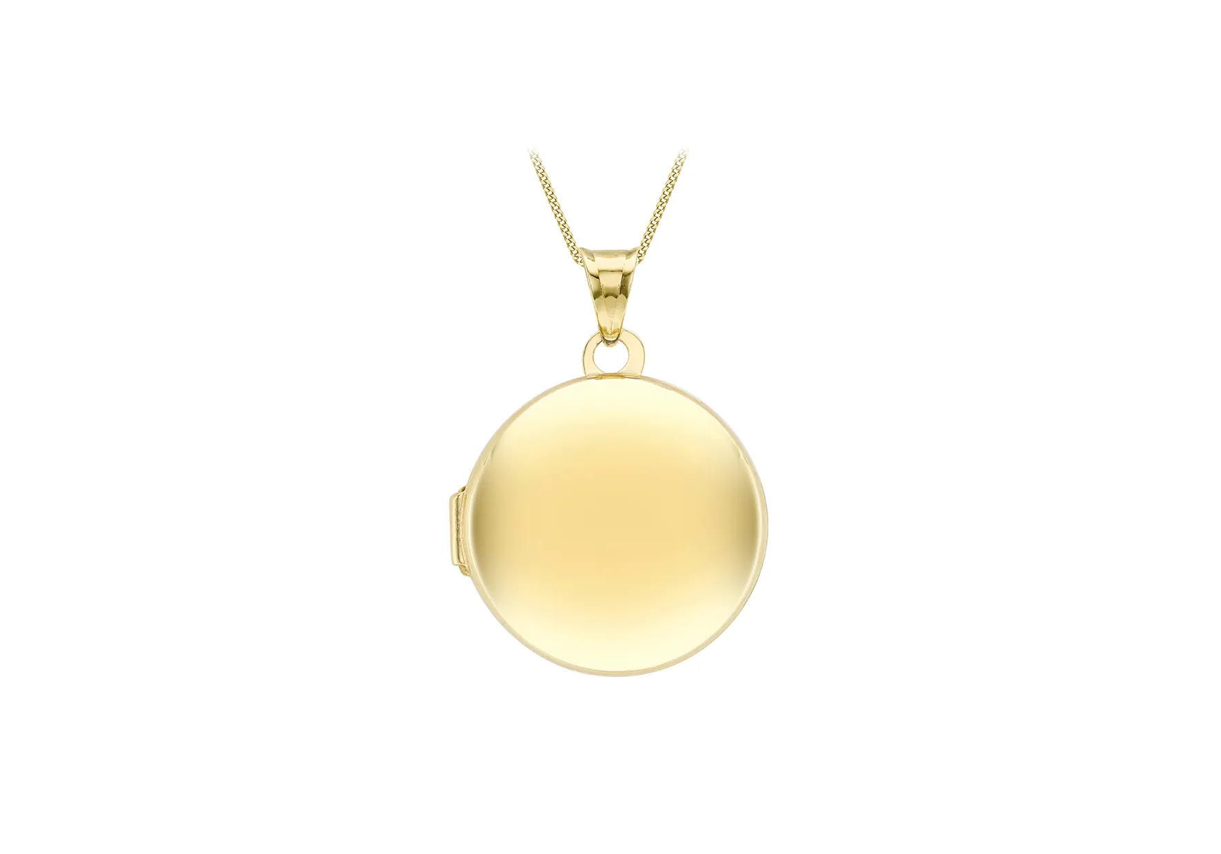 9ct Large Plain Round Locket