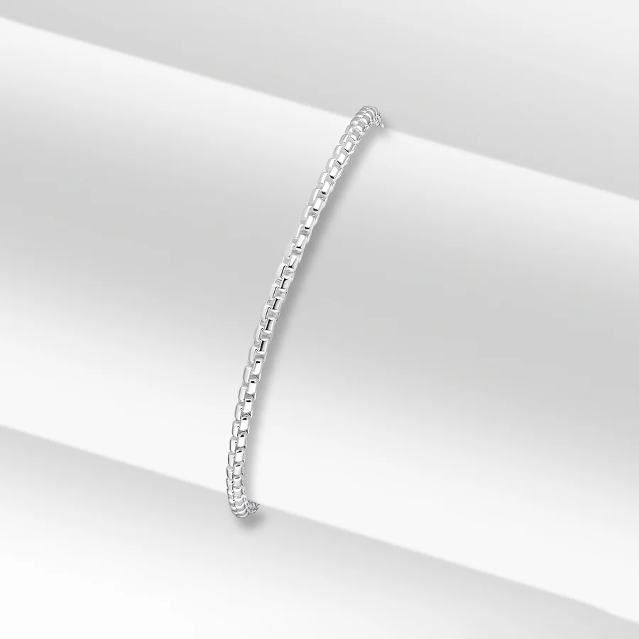 Sterling Silver Rounded Box Belcher 2.5mm 8.5'