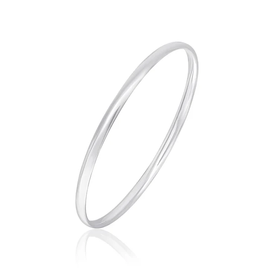 Sterling Silver Court Round 4mm Bangle