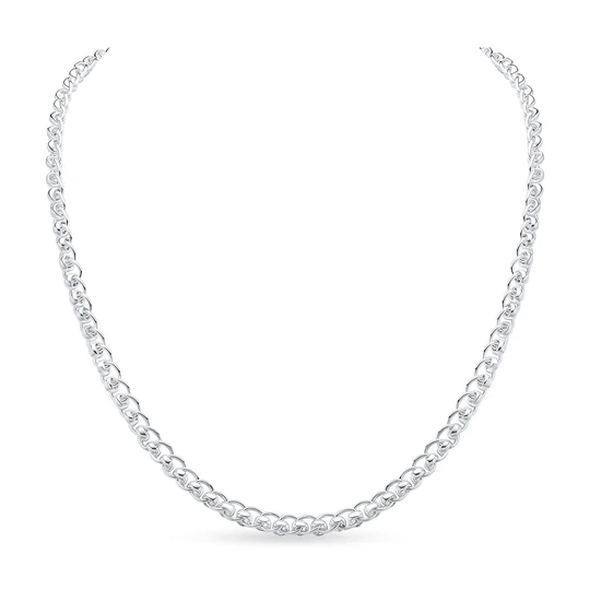 Sterling Silver Handmade 4mm Rollerball Necklace