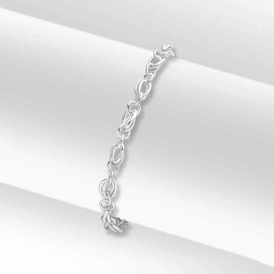 Sterling Silver Handmade Small Multi-link 7.5'