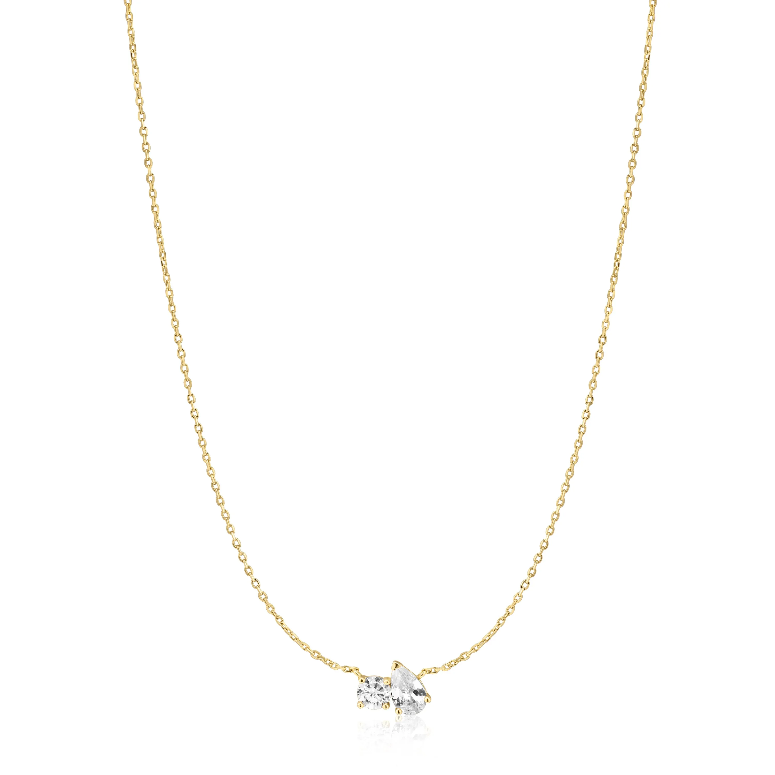 Ania Haie Gold Toi & Moi Necklace