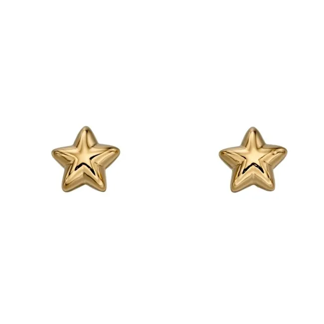Little Star Sterling Silver Sophie Gold Plated Star Studs