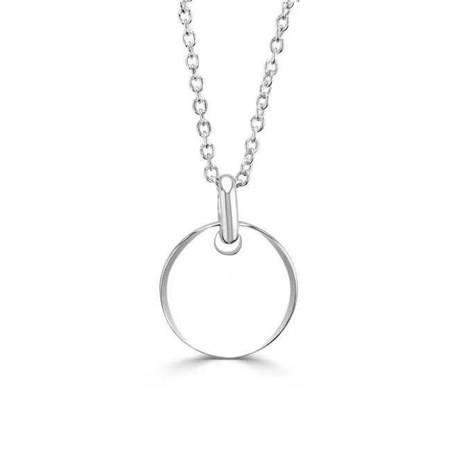Little Star Sterling Silver 12mm Disc
