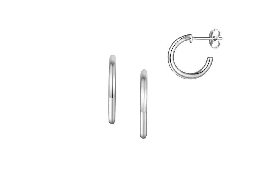 Sterling Silver Plain Hoops (round)