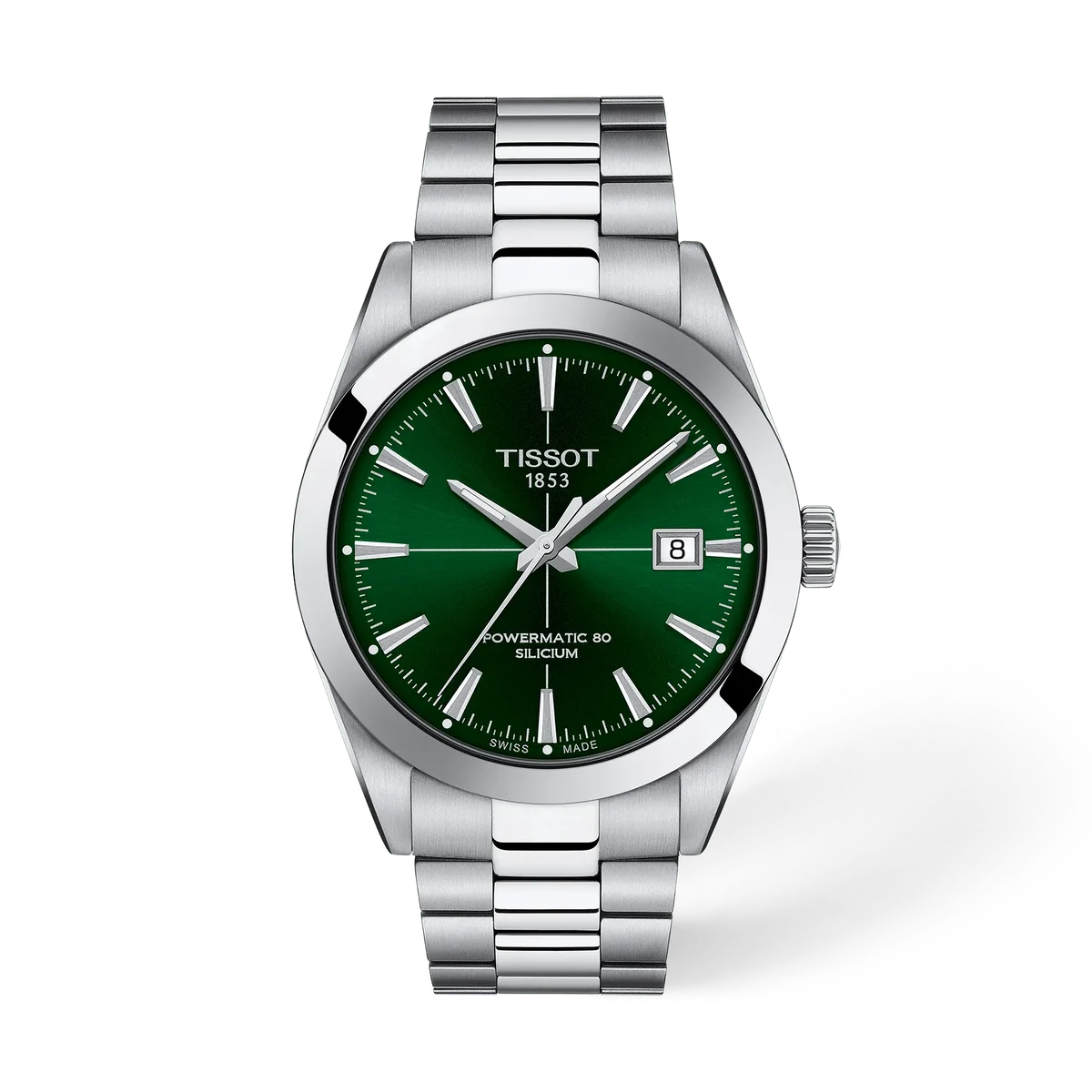 Tissot Gentleman 40mm Green Dial Watch T1274071109101
