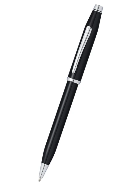 Cross Century Ii Black Lacquer Ballpoint Chrome Trim