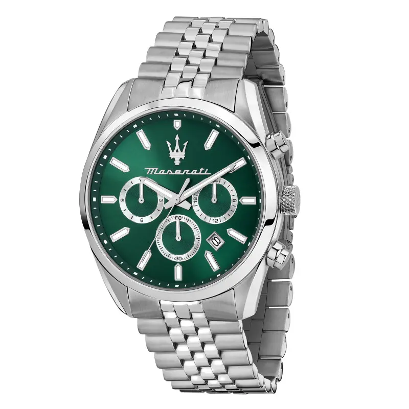 Maserati Attrazione 43mm Mult Green Dial Stainless Steel Bracelet R8853151023