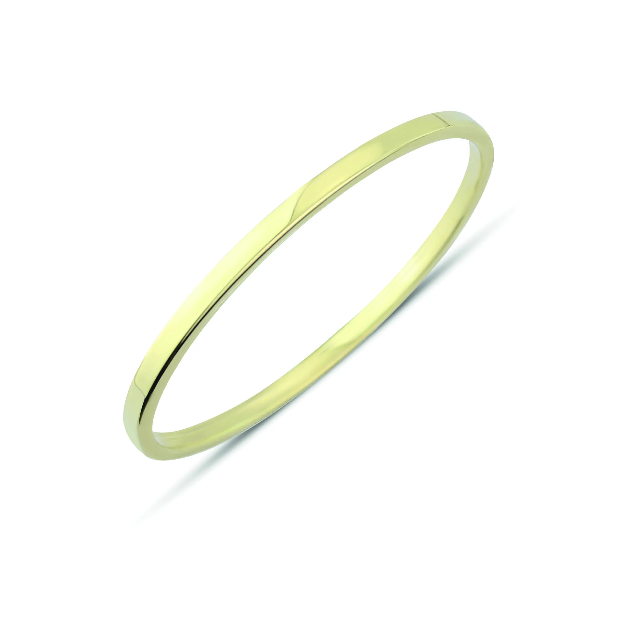 9ct Yellow Gold Solid Square Bangle 