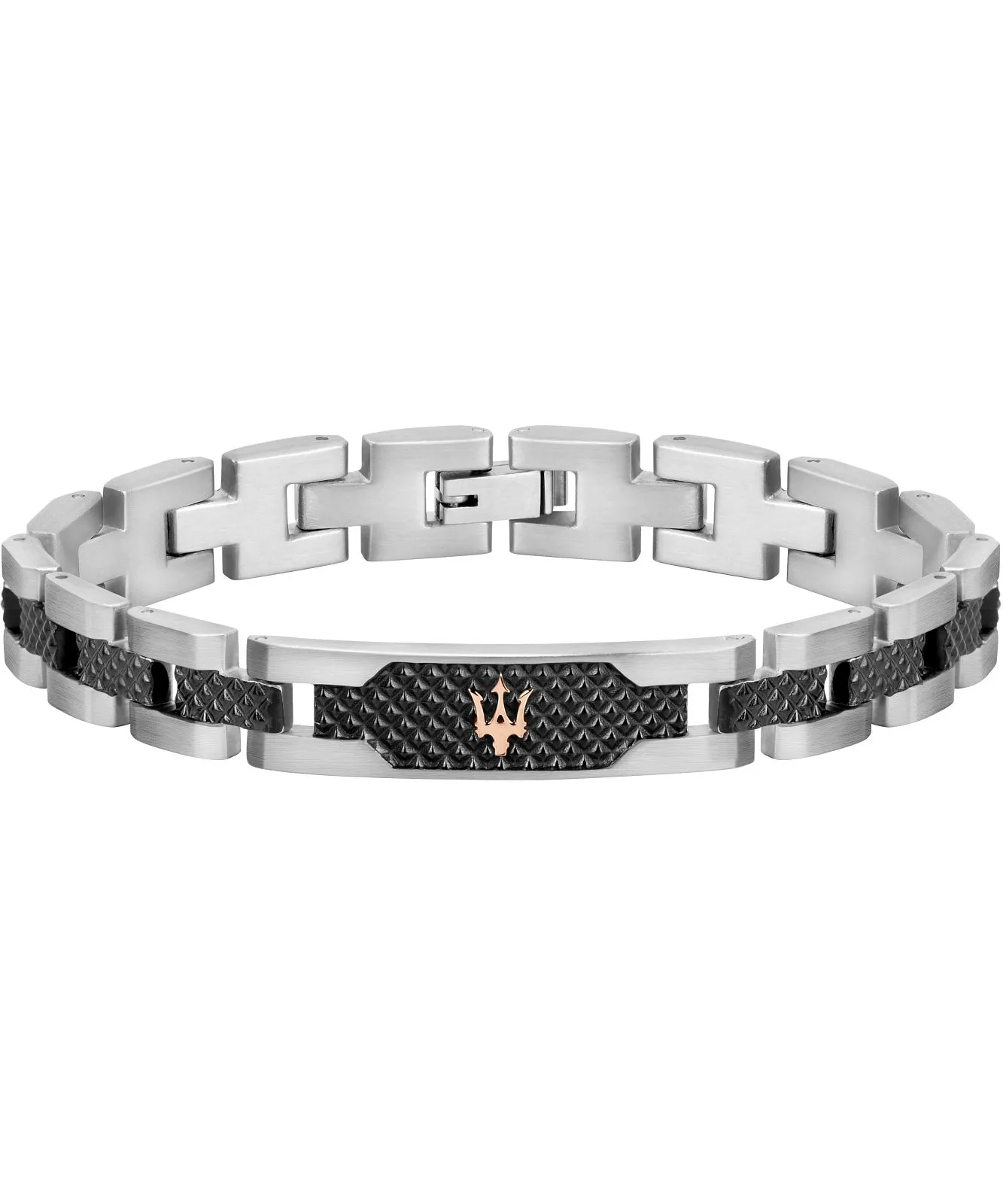 Maserati Jewels Silver Gun Rose Bracelet 210mm Jewellery Buckle Jm419asc01