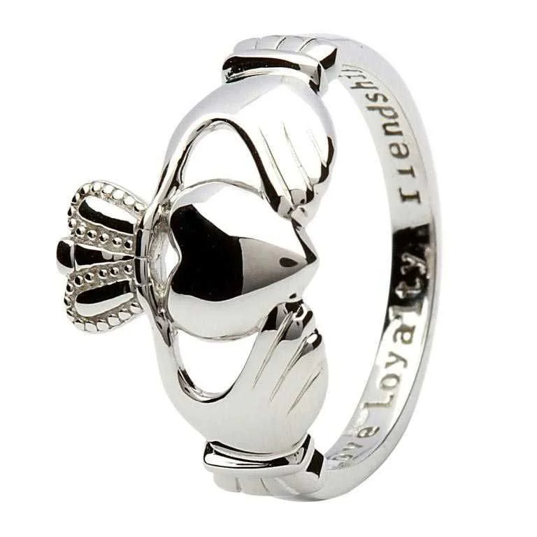 Sterling Silver Ladies Claddagh Ring