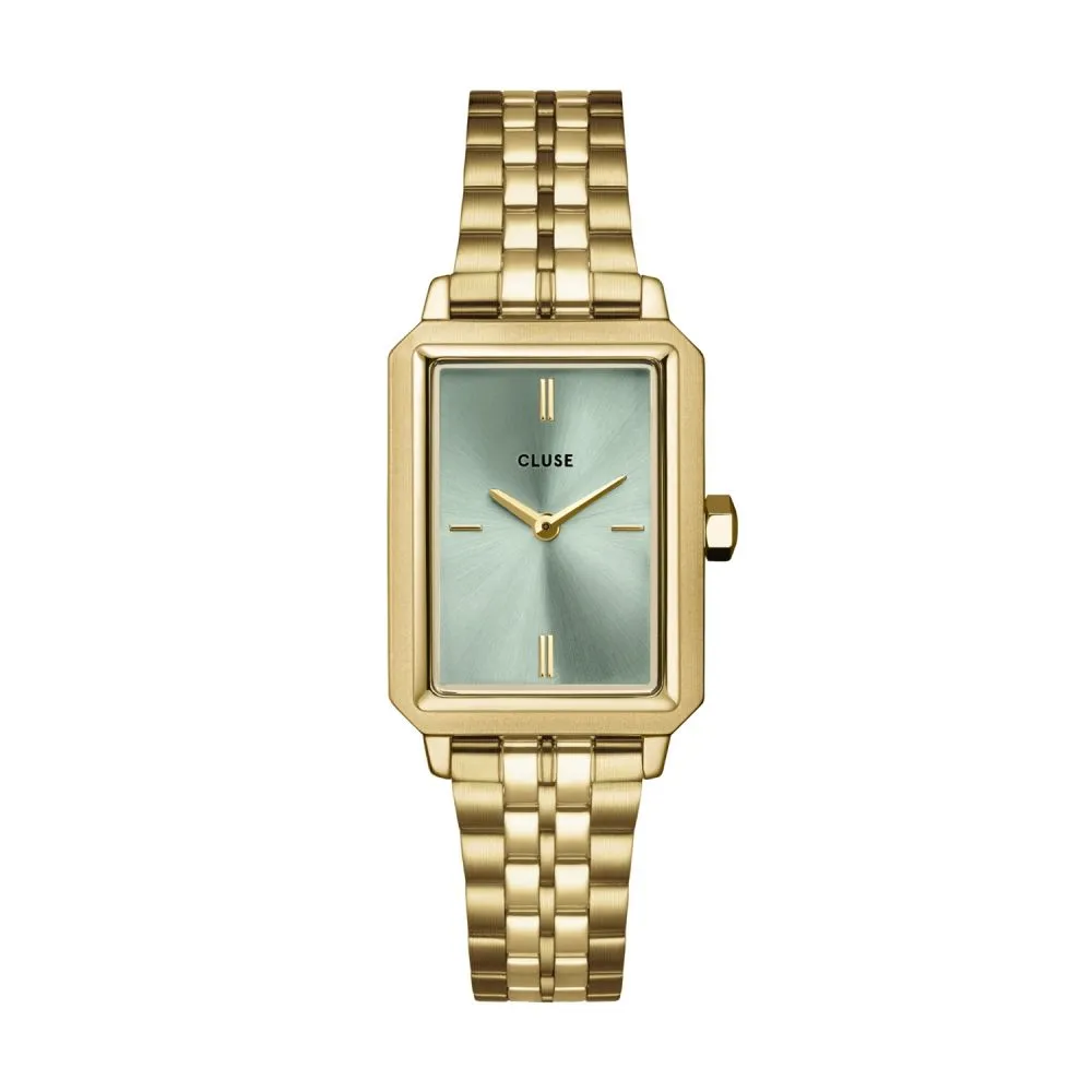 Cluse Fluette Watch Steel, Sage Green, Gold Colour Cw11514