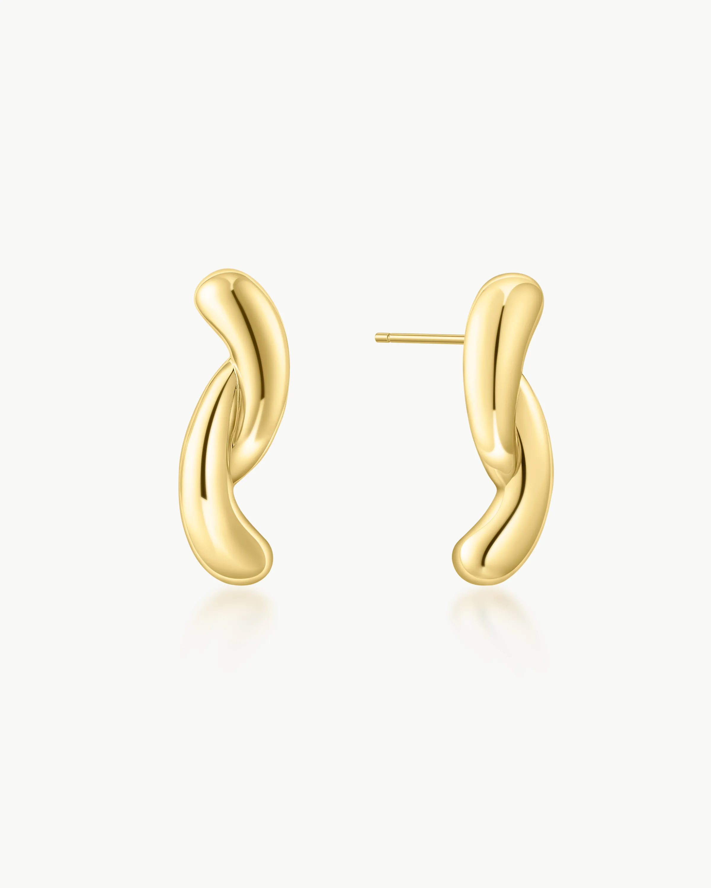 Ania Haie Gold Twist Stud Earrings