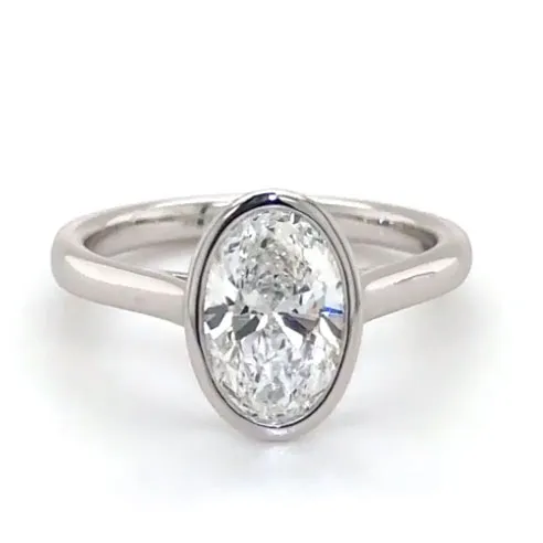 Platinum 158ct Oval Cut Laboratory Grown Diamond