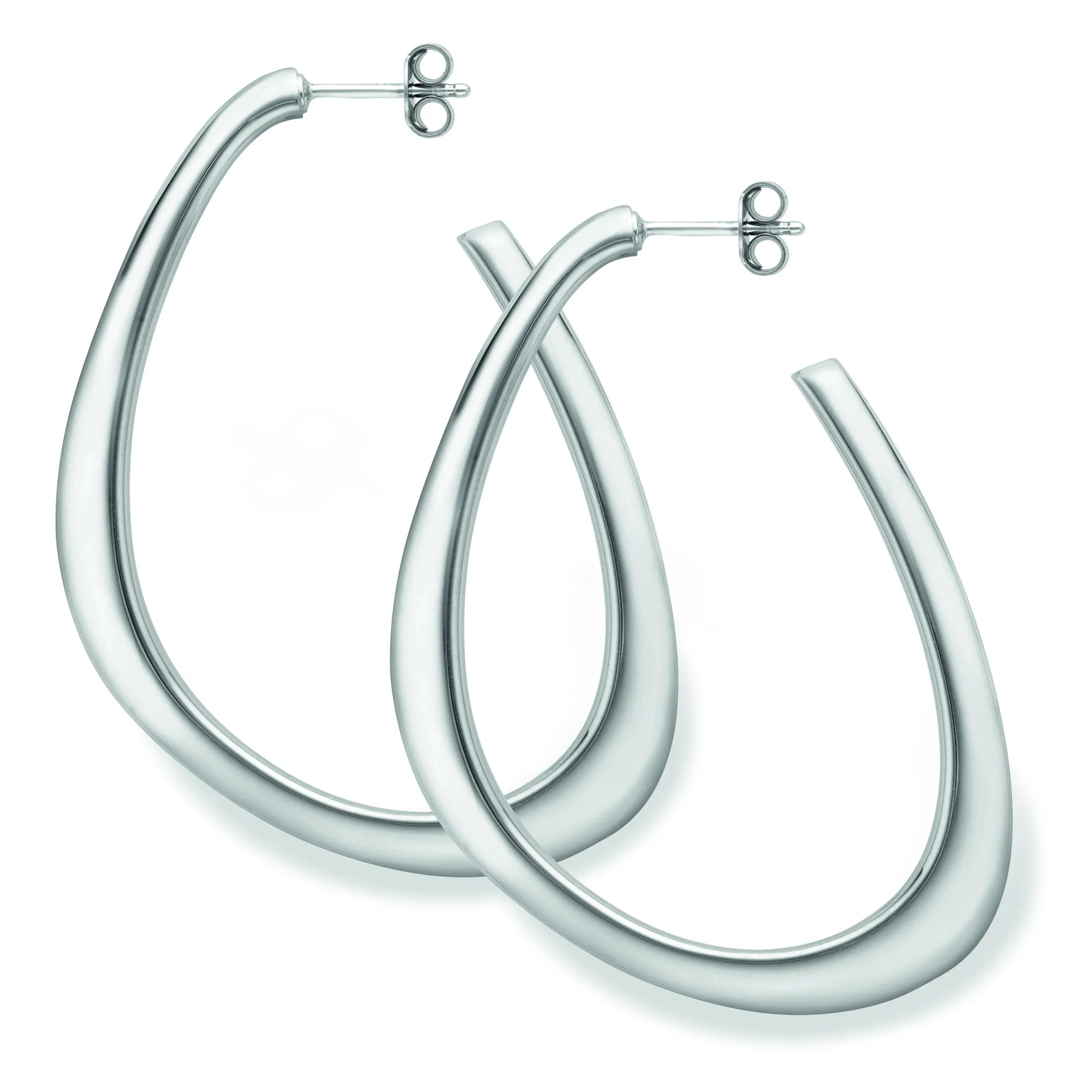 Sterling Silver Tapering Stud Earrings
