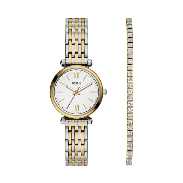Fossil Two Tone Carlie Set Es5450set