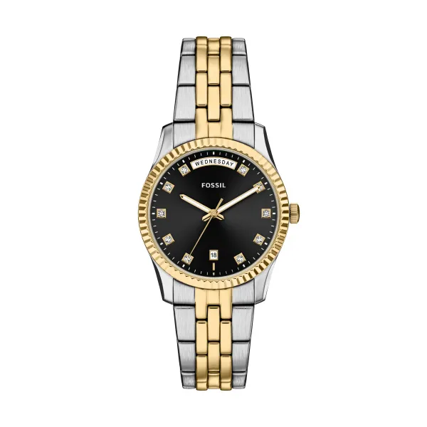 Fossil Ladies Two Tone Scarlette Watch Es5458