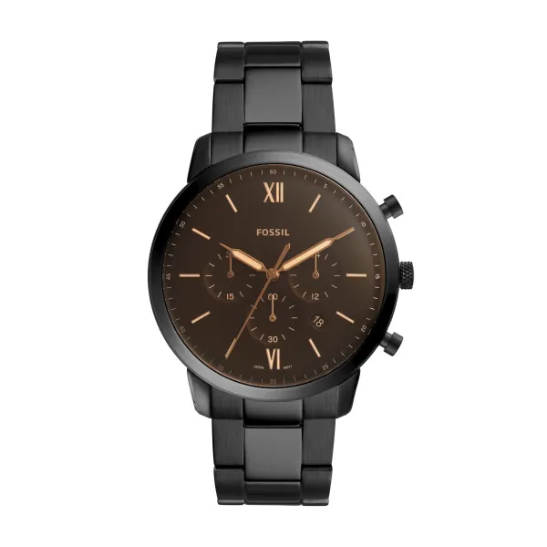 Fossil Black Gents Chrono Watch Fs5525