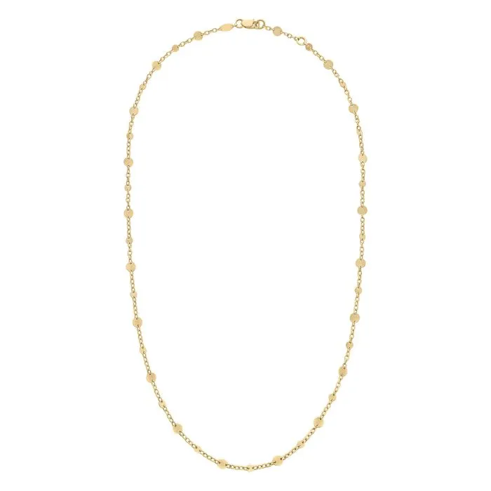 9ct Yellow Gold Multi Disc Necklace 18357