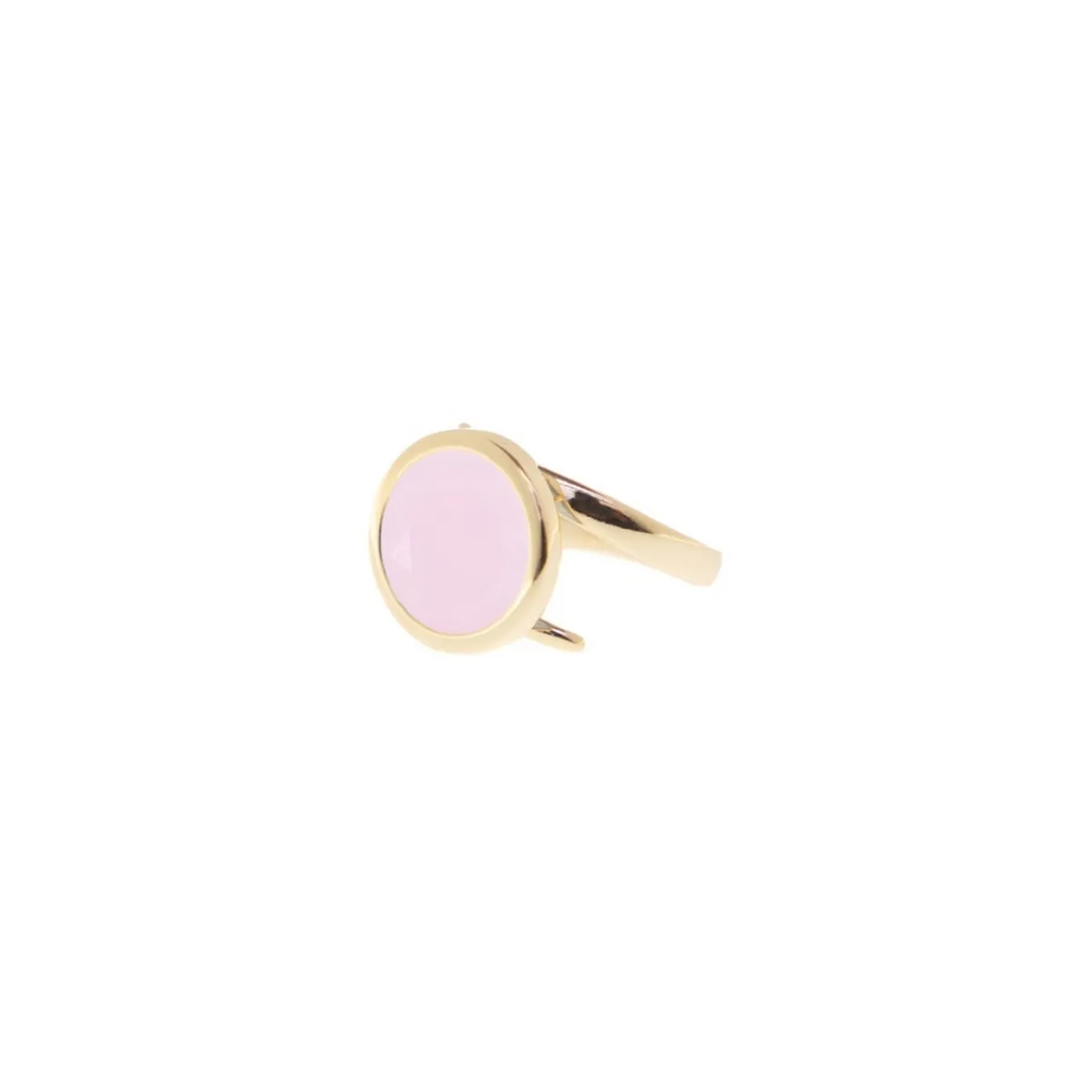 Aquaforte Precious Ovali Preziosi Small Ring With Cubic Zirconia Pave