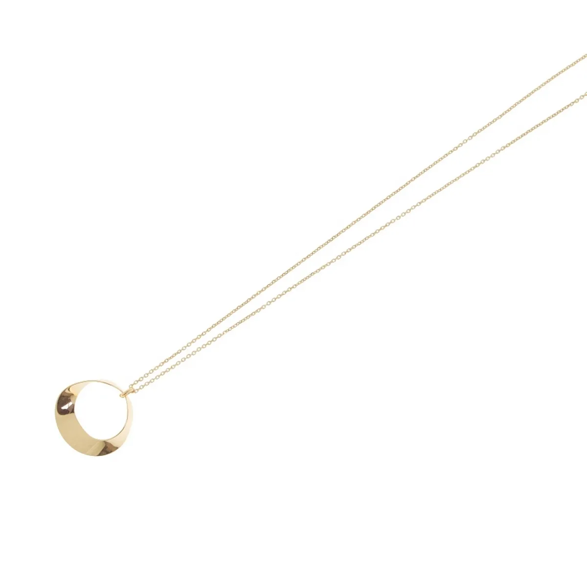 Aquaforte Lune Necklace With Polished Medium Size Pendant