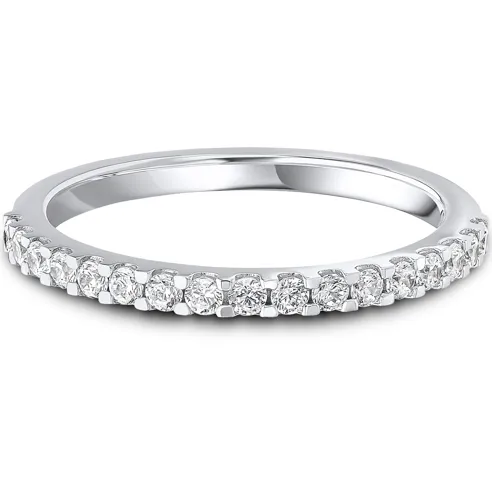 Platinum Round Brilliant Cut  Micro Claw Set Diamond Ring 22499