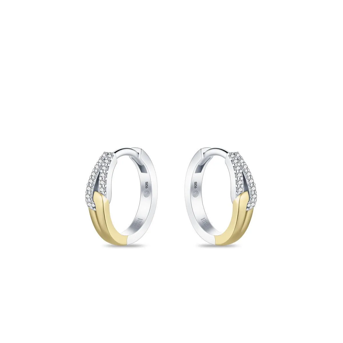 Gisser Jewels Silver Cz Hoops