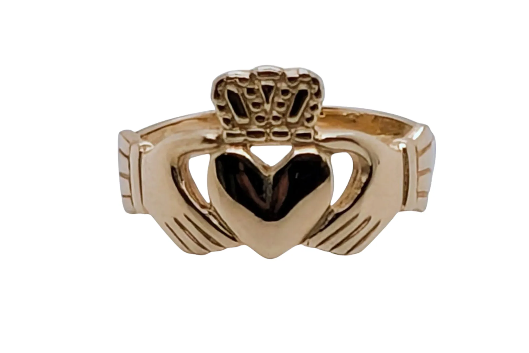 9ct Claddagh Gents Ring