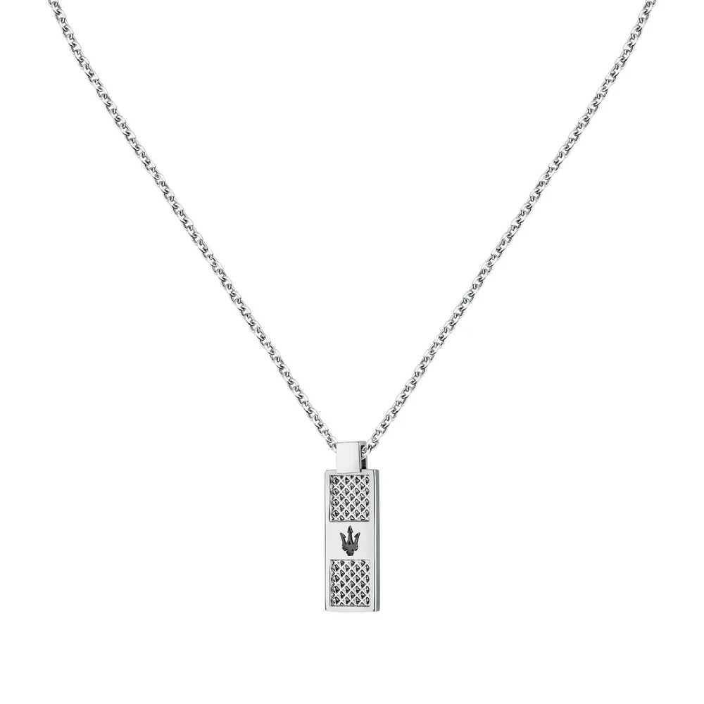 Maserati Jewels Iconic Pendant Black 50cm Jm423avd20