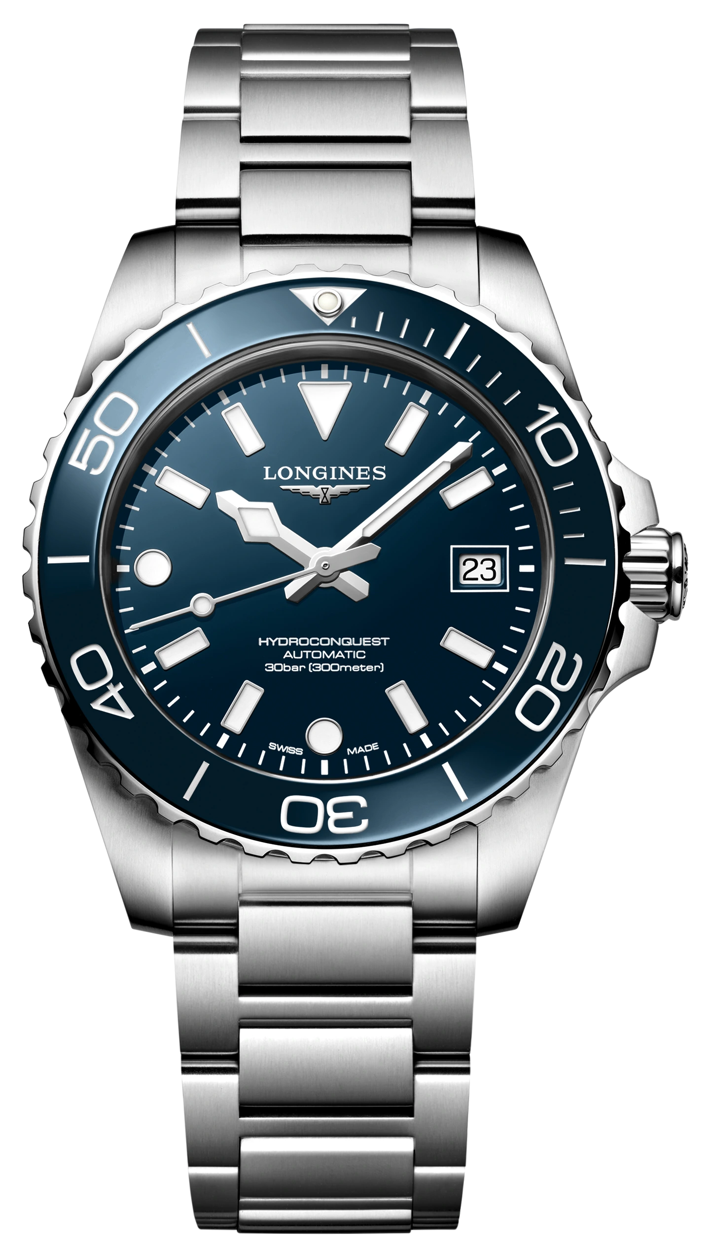Longines Hydroconquest Blue Bezel Watch L37794966