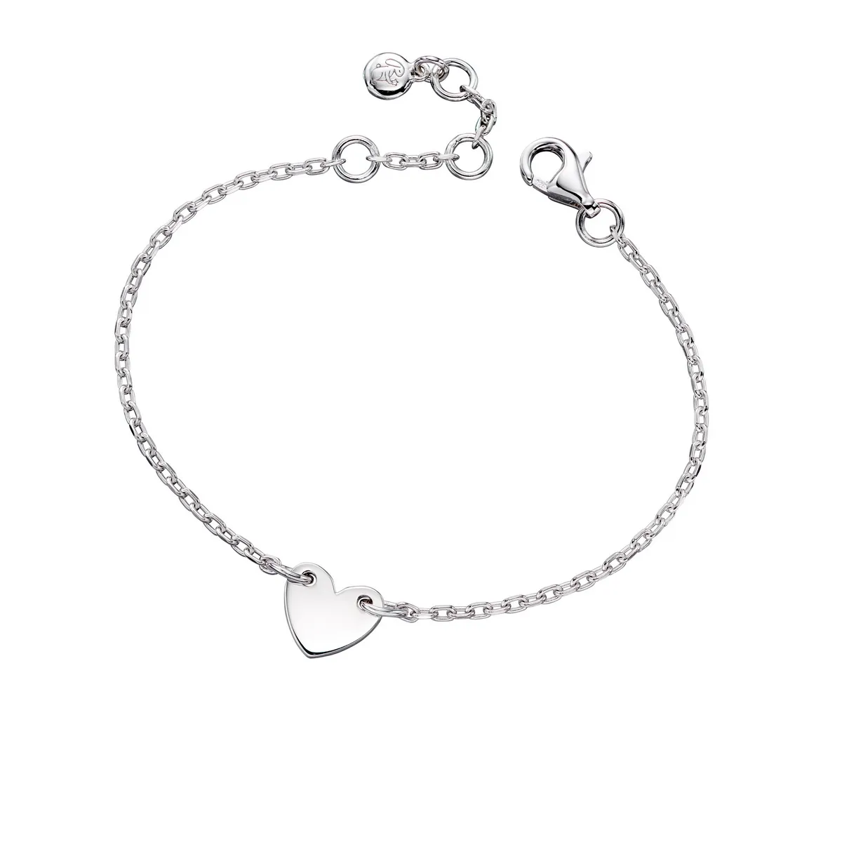 Sterling Silver Anna  Silver Heart Bracelet