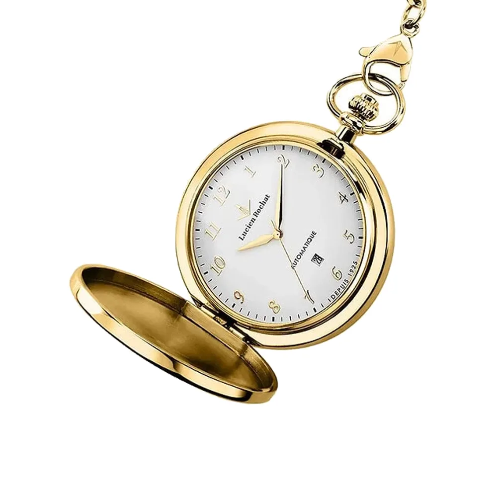 Lucien Rochat Pocket Watch And Gift Box Mechanical Gold Plated R0419123002