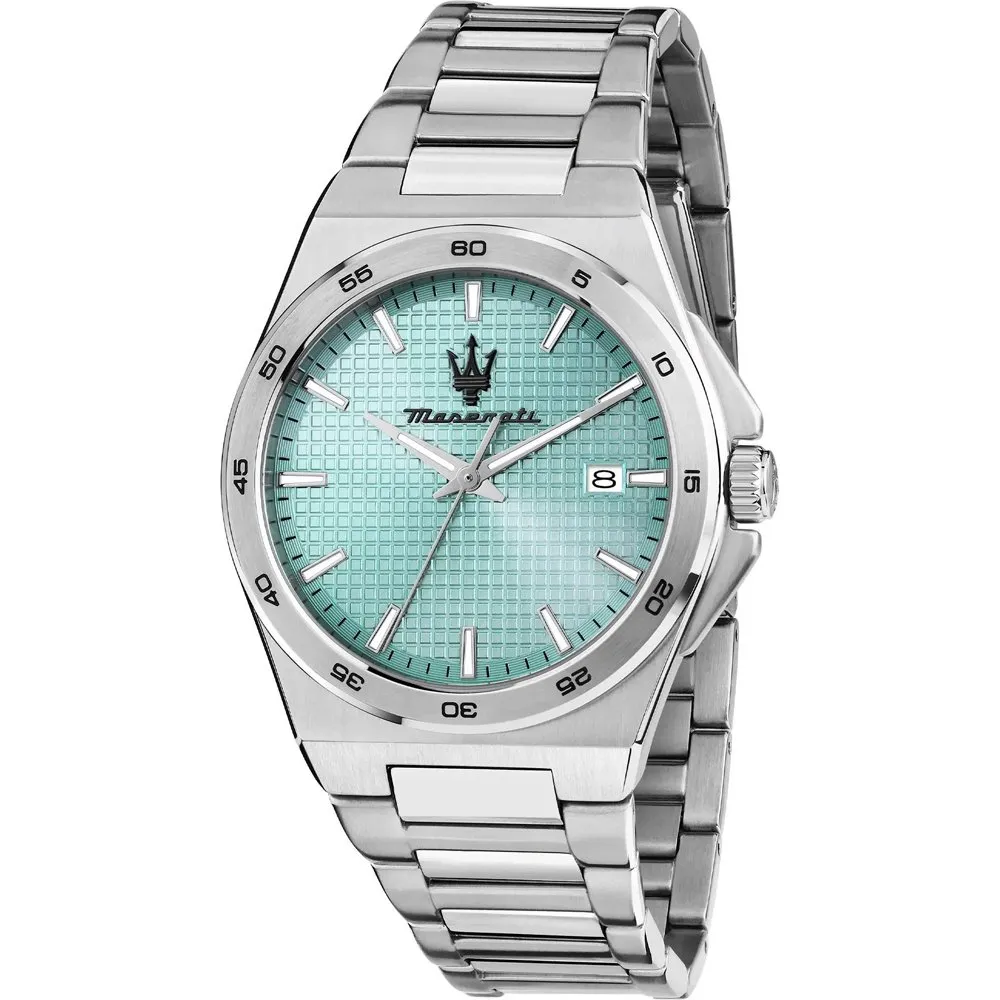 Maserati Velocita Slim 40mm Black & Sky Blue Dial R8853153002