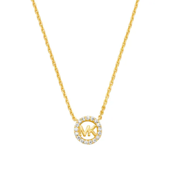 Michael Kors Round Yellow Cz Pendant Mkc1726cz710