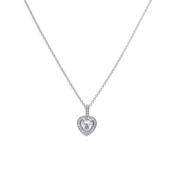 Diamonfire Pave Set Zirconia Heart Pendant