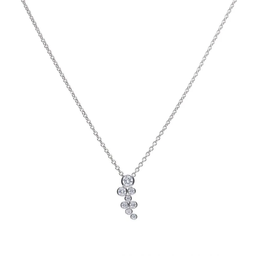 Diamonfire Sterling Silver Cz Bubble Pendant