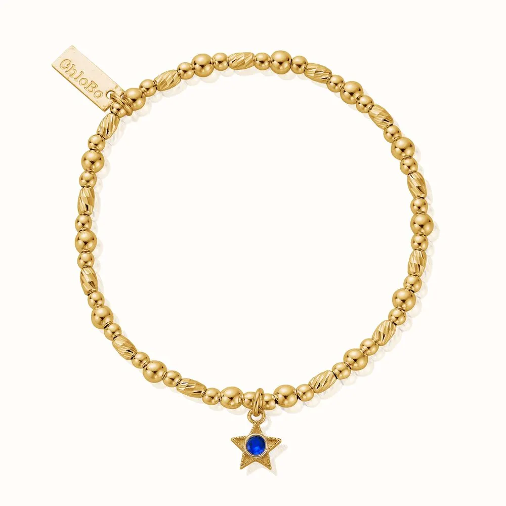 Chlobo Gold September Birthstone Bracelet Gbbcb3497