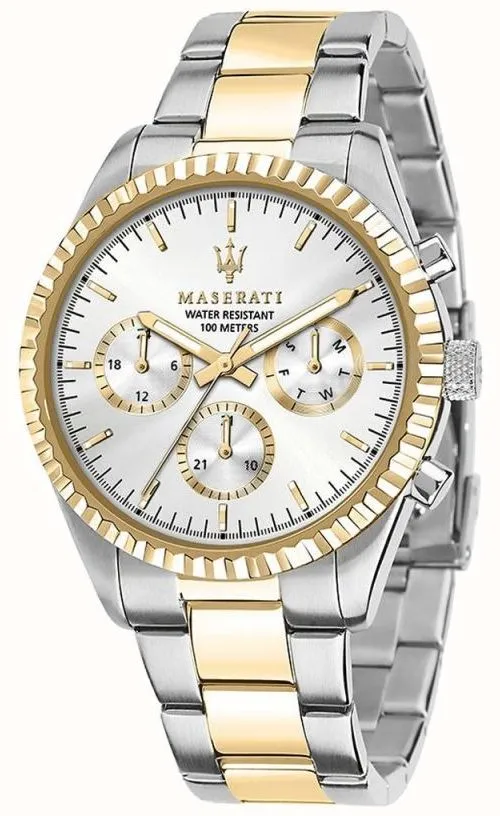 Maserati Competizione 43mm Two Tone Watch R8853100021
