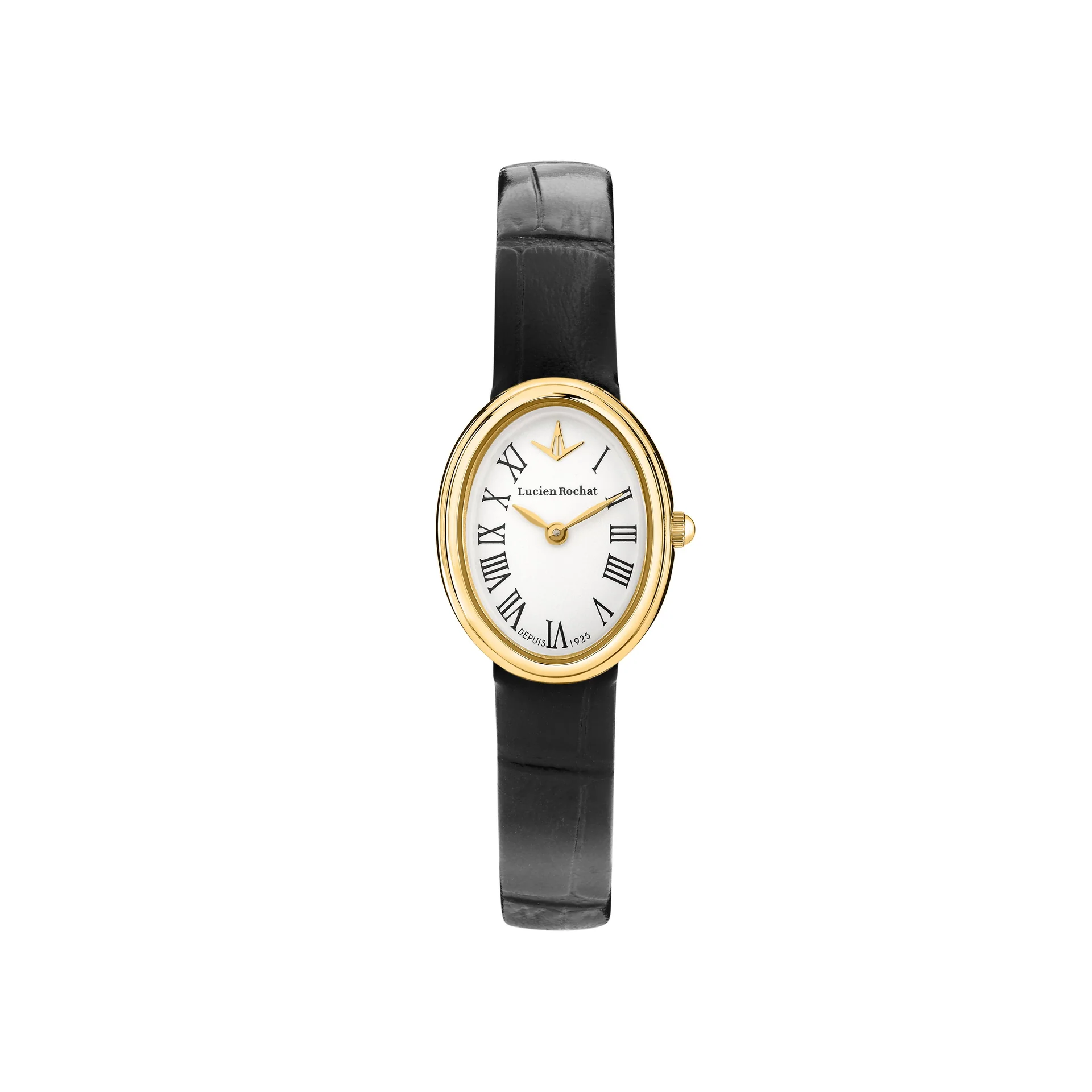 Lucien Rochat Precieux 20mm 2h Silver Dial Black Strap R0451126500