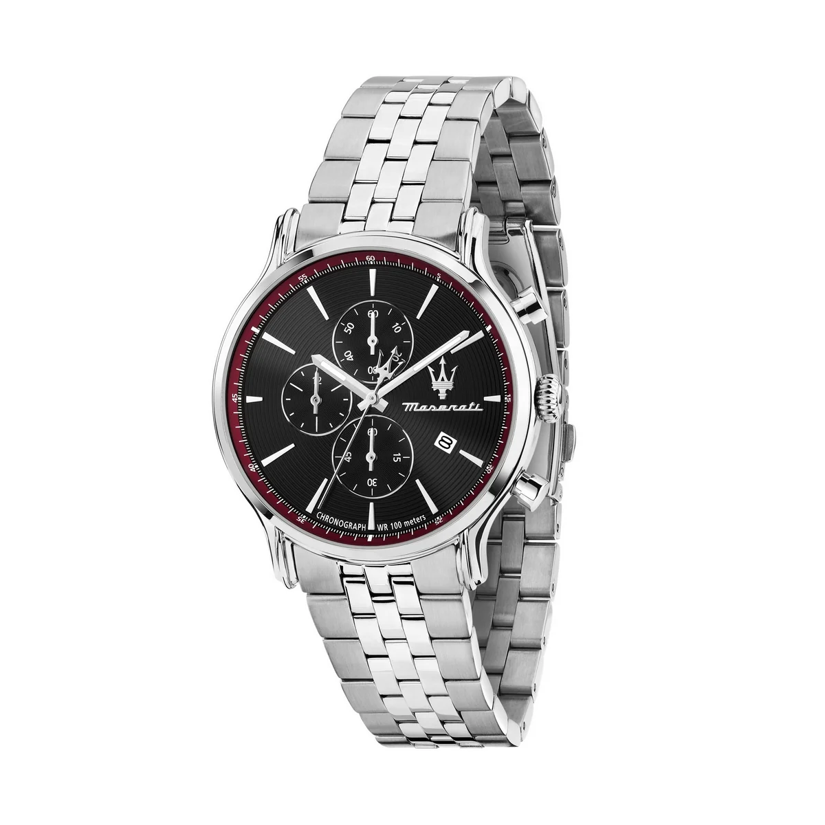 Maserati Epoca Slim 40mm Chronograph Black Dial Stainless Steel Bracelet R8873618037