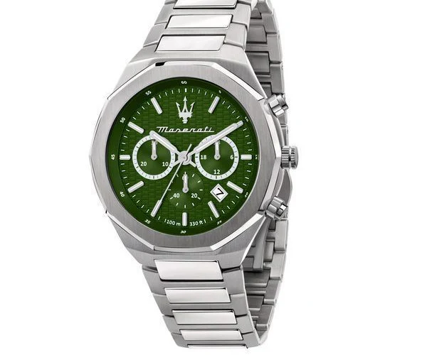Maserati Stile Green Dial Watch 45mm R8873642011