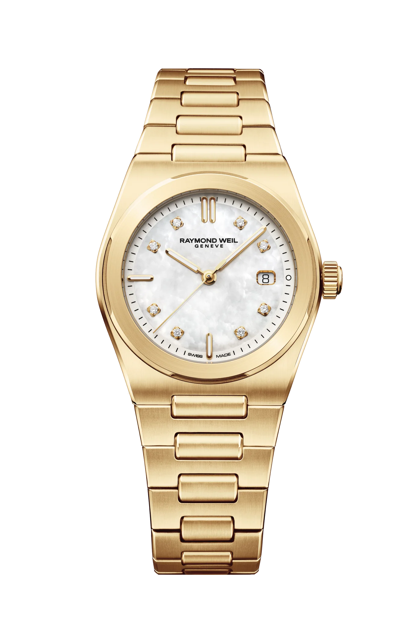 Raymond Weil Ladies A.r.t. Date 30 Mm, Mother-of-pearl Dial Watch 1250-p-97081