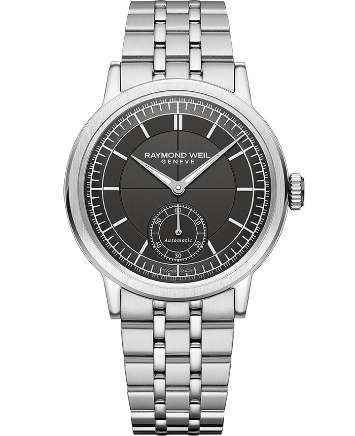 Raymond Weil Millesime Men's Automatic Small Seconds Anthracite Sector Dial Bracelet Watch 2930-st-60001