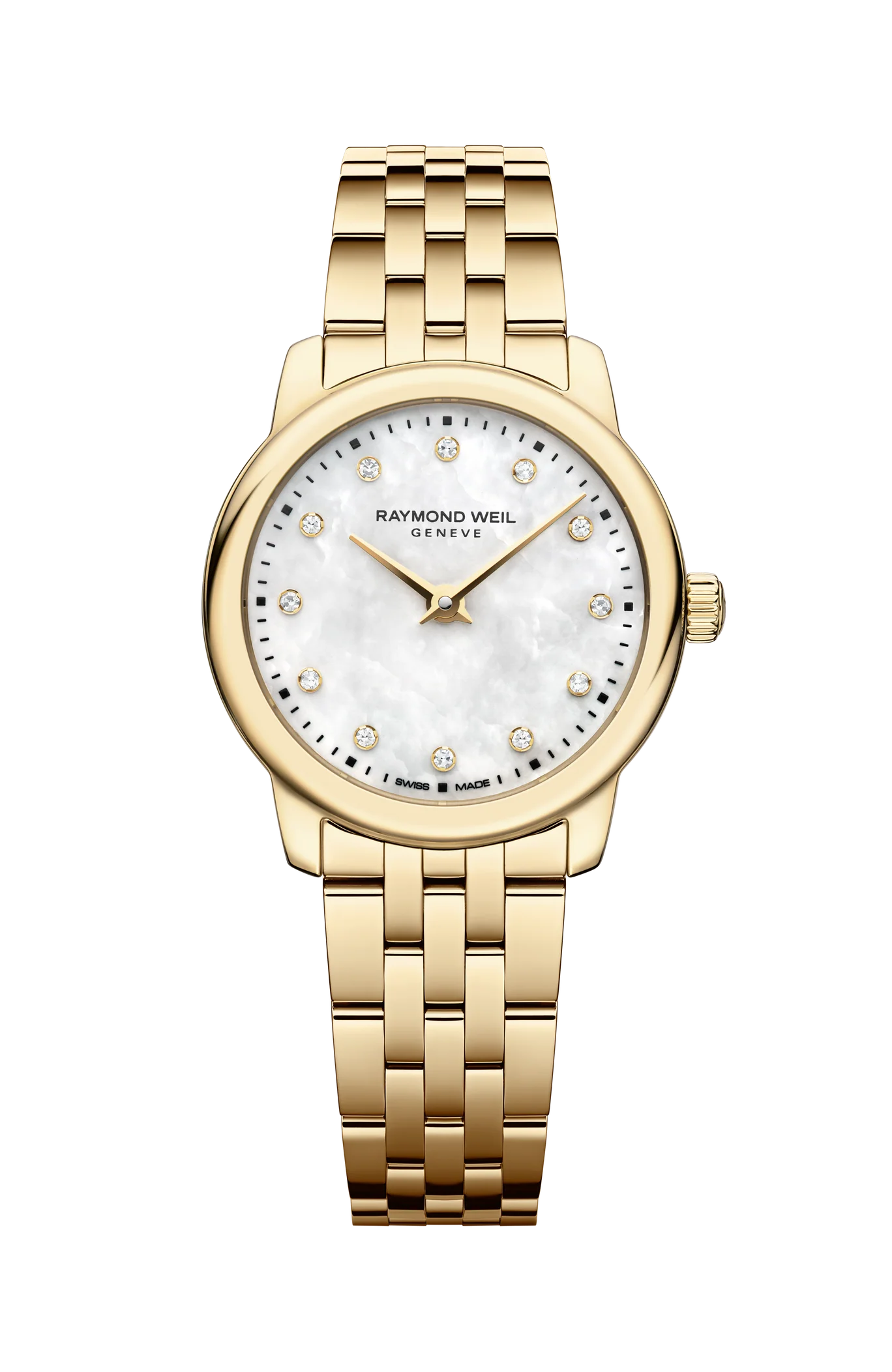 Raymond Weil Ladies Toccata Mother Of Pearl Diamond Dot Dial 24mm Watch