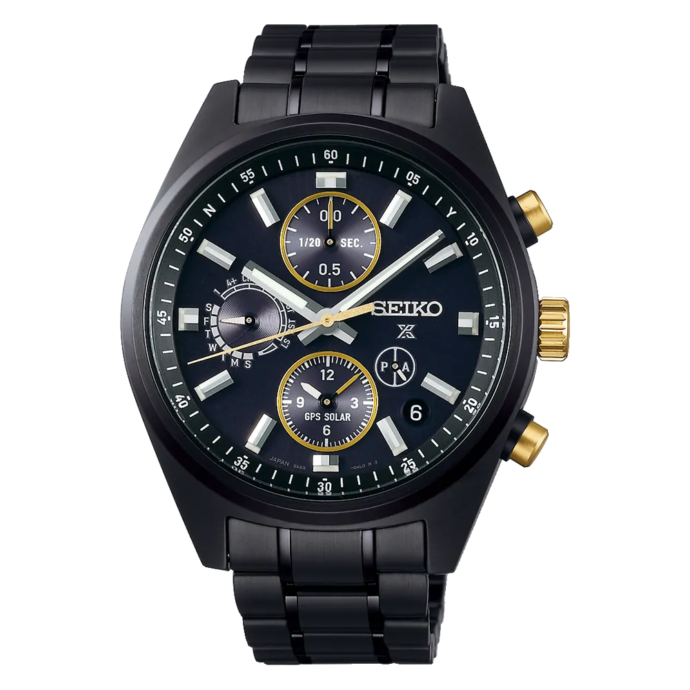 Seiko Gps Solar Chrono Speedtimer All Black Ssh169j1 Limited Edition